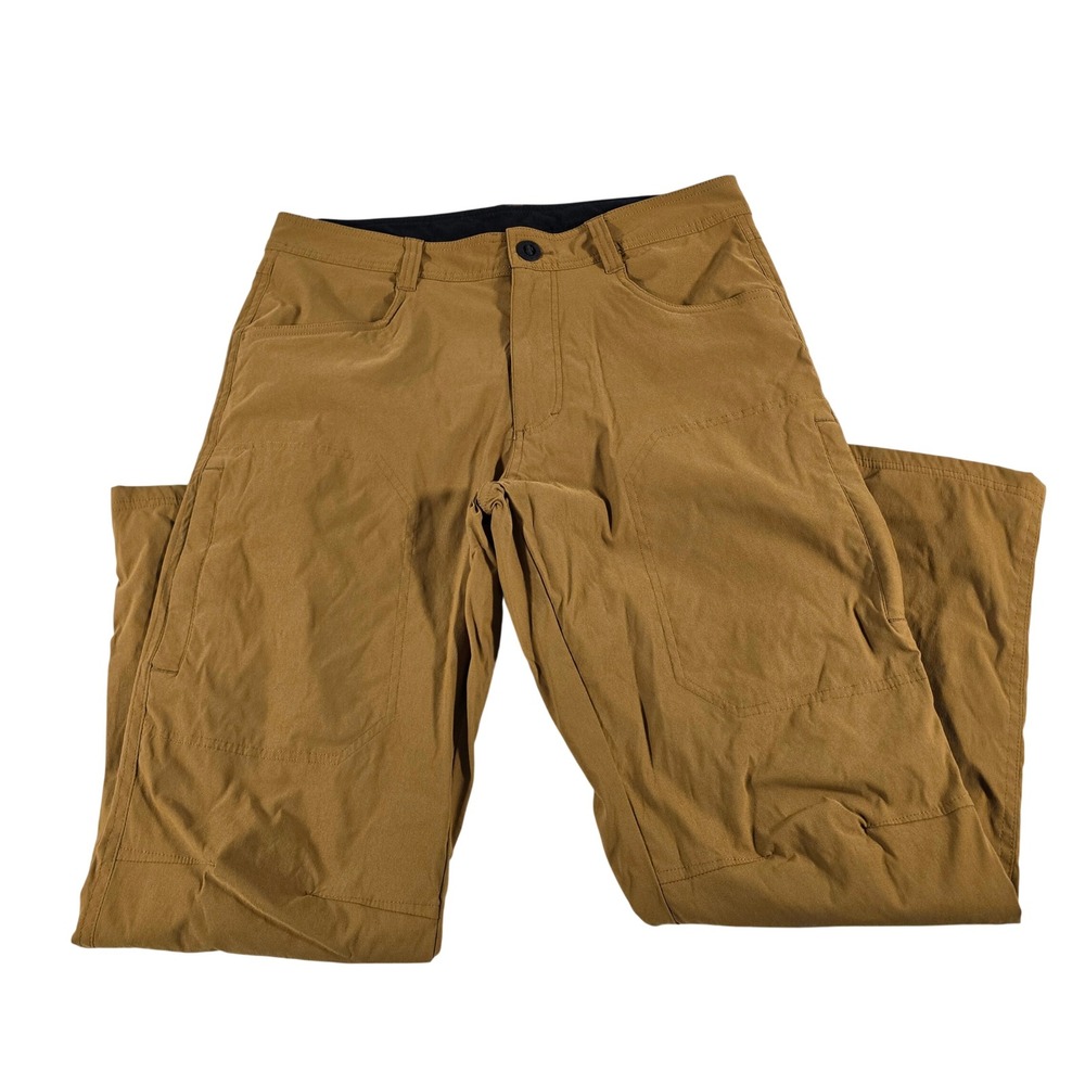Orvis Classic Collection Fleece Lined Tech Pants Brown Mens 32x29 Hiking Utility